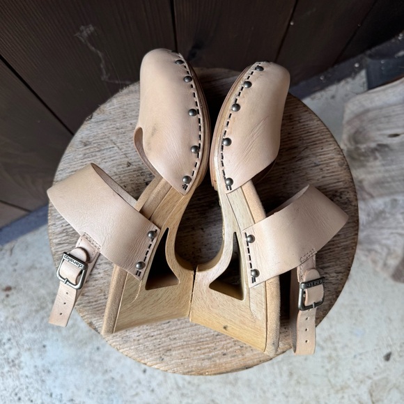 DANSKO THEA LEATHER WOODEN CLOGS - Picture 7 of 7